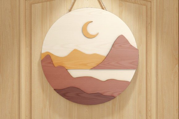 Download Desert Sunset Laser Cut Door Sign SVG - Sunset laser cut Collection