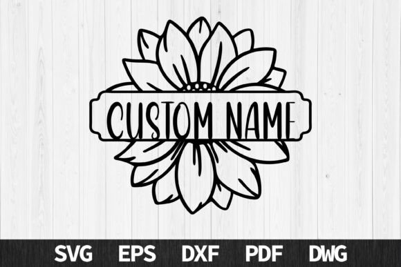 Download Sunflower Name Sign - Custom Laser Cut - Sunflower name sign Collection