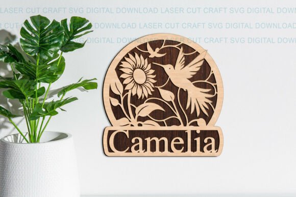Download Hummingbird Sunflower Name Sign SVG - Sunflower name sign Collection