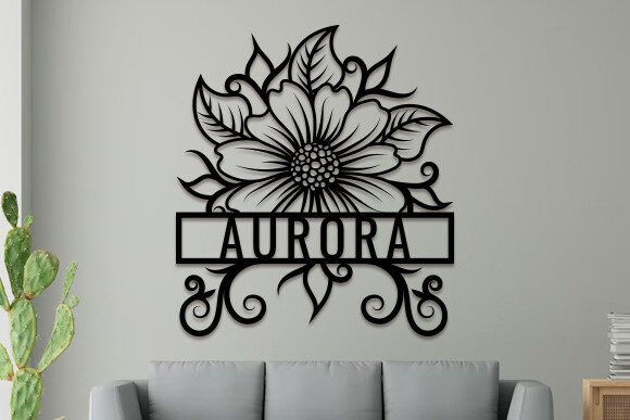 Download Sunflower Name Sign Laser Cut SVG - Sunflower name sign Collection