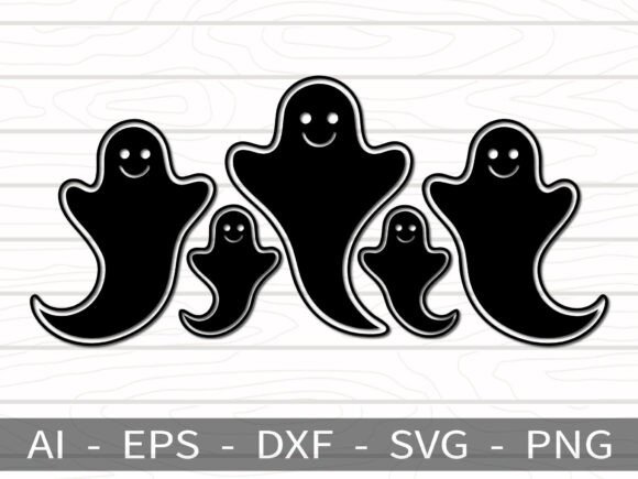 Download Ghost Family - Laser Cutting Design - Premium Resources