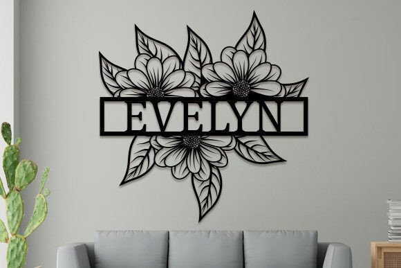 Download Sunflower Name Sign Laser Cut SVG - Sunflower name sign Collection